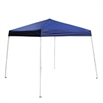 ALEKO&reg; GAZ8-10X8-10B 8x8 Feet (2.44x2.44 m) Iron Foldable Gazebo Canopy for Outdoor Events Picnic Party, Blue Color