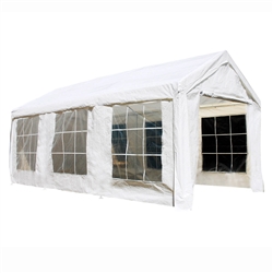 ALEKO Canopy Tent with Sidewalls and Windows - 10 X 20 FT - White