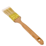 Angle Sash Polyester Paint Brush with Wooden Handle - Gold-Plated Steel Ferrule - 1.5 Inches - ALEKO