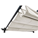 Pergola Canopy Fabric Replacement - 13 x 10 Feet - White - ALEKO