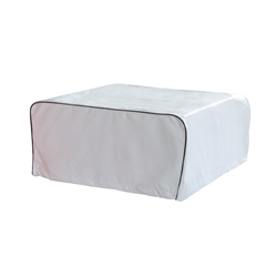Weather-Resistant RV Air Conditioner Cover - 39 x 28 Inches - White - ALEKO