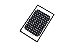 ALEKO® Solar Panel Monocrystalline 5W for any DC 12V Application (gate opener, portable charging system, etc.)