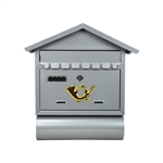 ALEKO USMB-02 Wall Mounted Mail Box with Retrieval Door, 2 Keys and Newspaper Compartment
